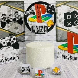 Kit Festa Só um bolinho Playstation - Arquivo Digital