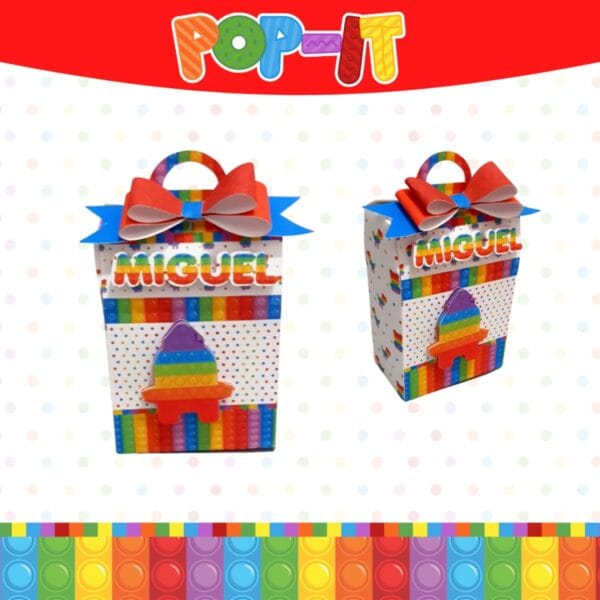 Kit Festa Só um bolinho Pop It Colorido - Arquivo Digital