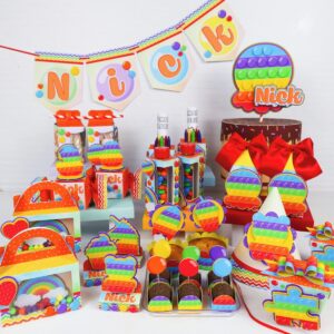 Kit Festa Só um bolinho Pop It Menino - Arquivo Digital