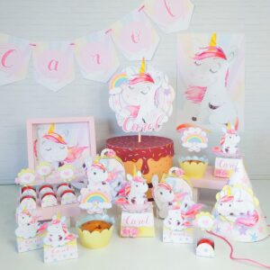 kit festa unicornio rosa arquivo digital festa pronta 1