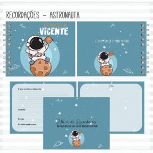 kit maternidade astronauta menino arquivo digital kit encadernacao 1