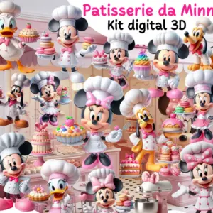Kit Minnie Tematica Doces Png Para Sublimacao 2