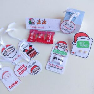 kit natal neutro arquivo digital papelaria personalizada