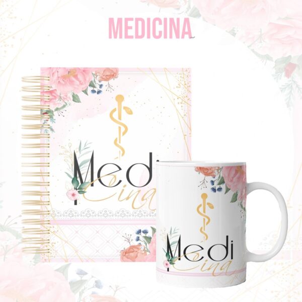 Kit para Encadernação Medicina Feminina - Arquivo Digital - Imagem 2