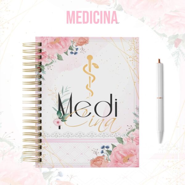 Kit para Encadernação Medicina Feminina - Arquivo Digital - Imagem 3