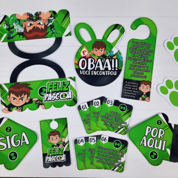 Kit Páscoa Ben 10 - Arquivo Digital - Imagem 2