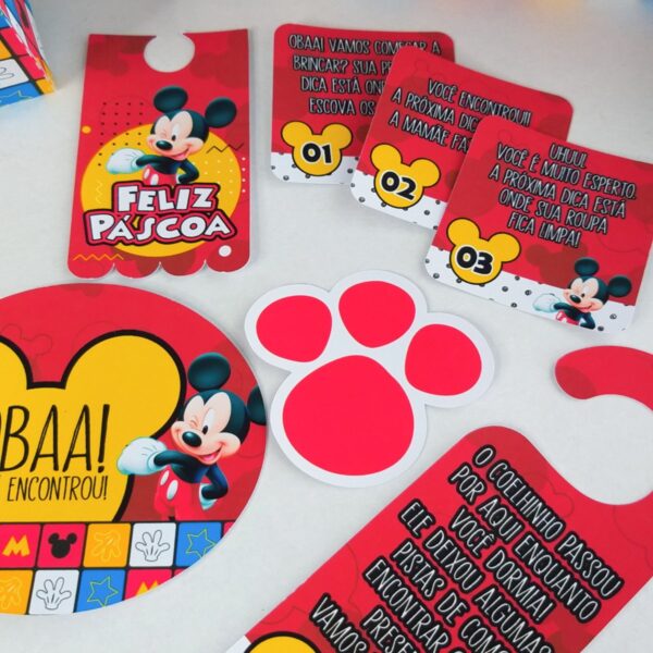 Kit Páscoa Mickey - Arquivo Digital - Imagem 4