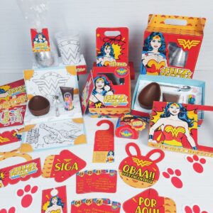 kit pascoa mulher maravilha arquivo digital arquivo de corte