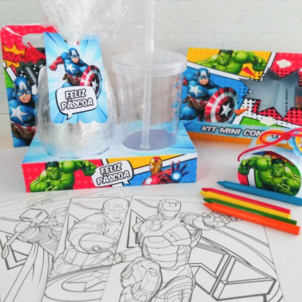 Kit Páscoa Vingadores - Arquivo Digital - Imagem 5
