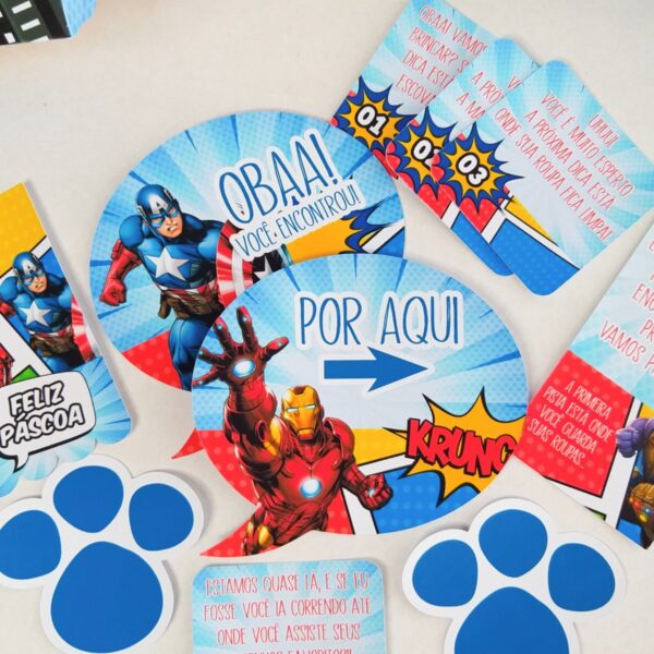 Kit Páscoa Vingadores - Arquivo Digital - Imagem 3