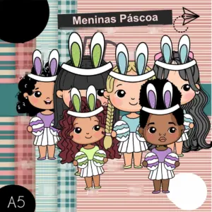 Kit Png Mascote Pascoa Menino E Menina Download Instantaneo 5