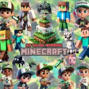 Kit Png Minecraft Para Decoracao E Projetos Manuais