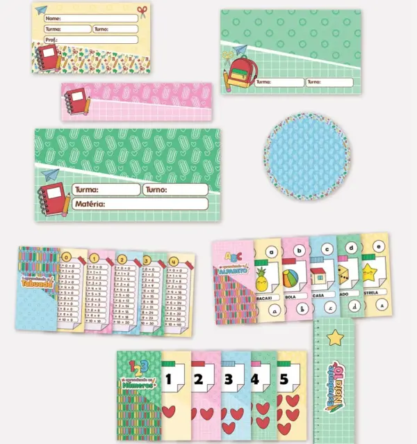 Kit Png Personalizado Volta As Aulas Com Detalhes Fofos 10