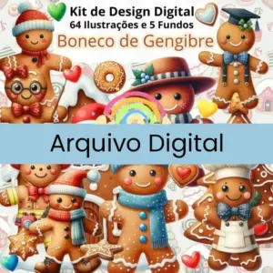 Kit Png Tematico Natal Bonecos De Gengibre Para Uso Criativo 2