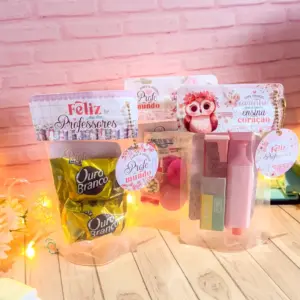 Kit Saquinho Ziplock Dia dos Professoras para Personalizar