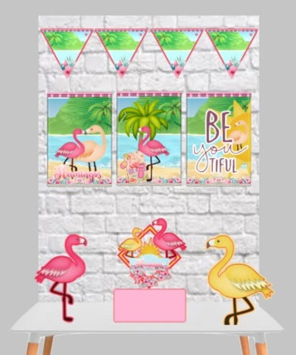 Kit Só um Bolinho Flamingo - Arquivo Digital