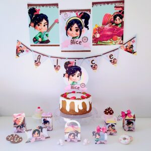 kit so um bolinho princesa vanellope arquivo digital decoracao festa menina