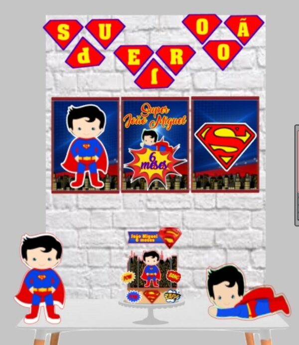 Kit Só um Bolinho Superman - Arquivo Digital