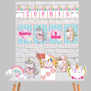 kit so um bolinho unicornio arquivo digital papel e scrapbook