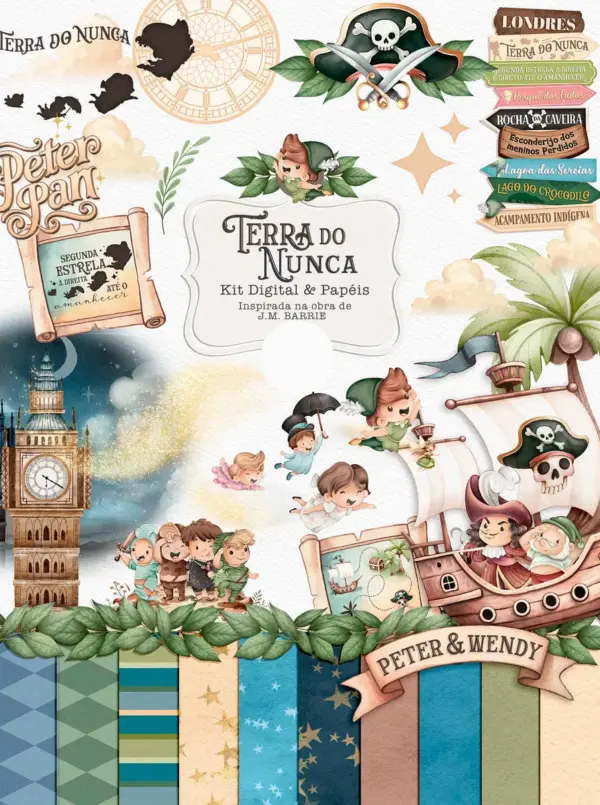 Kit Terra Do Nunca Png Para Decoracao Festa Infantil E Craft 2