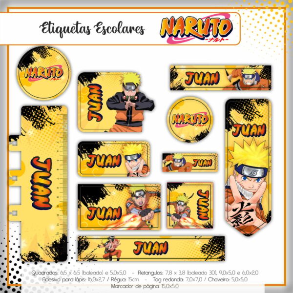 KIT VOLTA AS AULAS NARUTO - ARQUIVO DIGITAL - Imagem 3