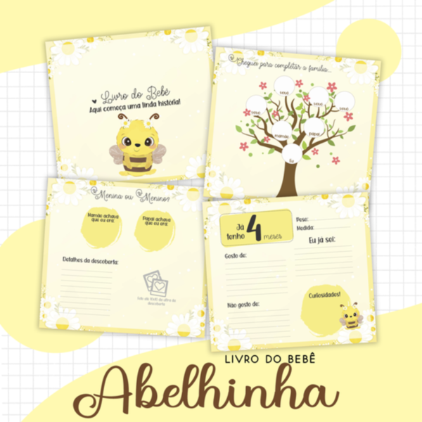 Livro bebê Abelhinha - Arquivo Digital