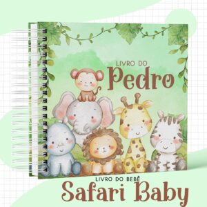 livro bebe safrari menino arquivo digital maternidade