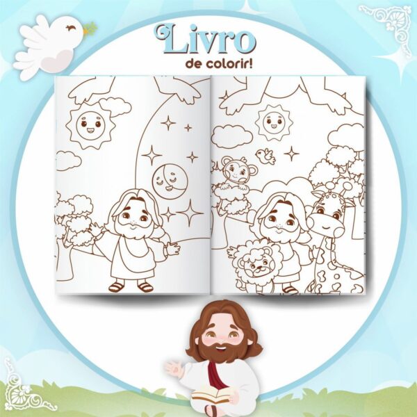 Livro Colorir Religioso Infantil - Arquivo Digital