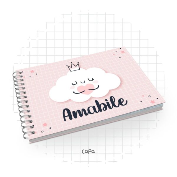 Livro de Assinaturas Nuvem Menina - Arquivo Digital - Imagem 2