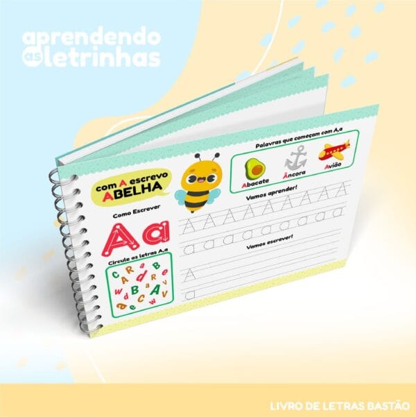 Livro de Atividades Letras Bastão - Arquivo Digital