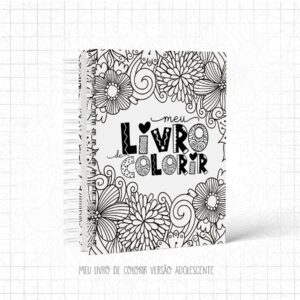 livro de colorir adolescente arquivo digital atividades