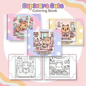 Livro de Colorir Capivara Menina - Arquivo Digital
