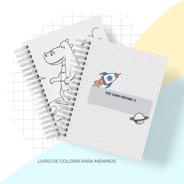 Livro de Colorir Menino - Arquivo Digital - Imagem 3