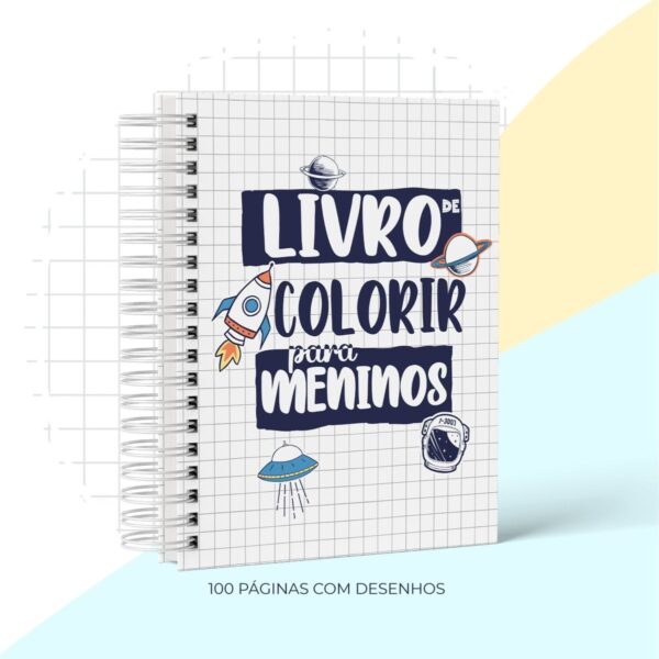 Livro de Colorir Menino - Arquivo Digital
