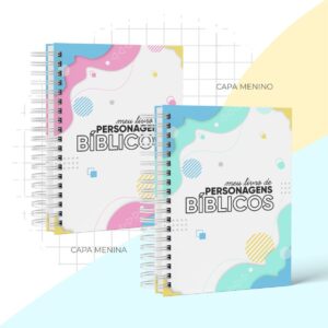 livro de colorir personagens biblicos agendas