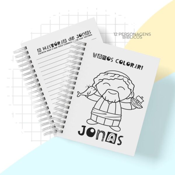 Livro de Colorir Personagens Bíblicos - Arquivo Digital - Imagem 2