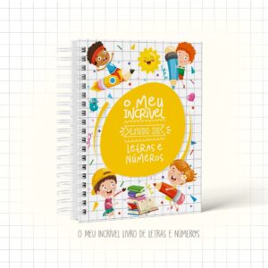livro de letras e numeros arquivo digital papelaria personalizada