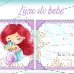 livro do bebe a pequena sereia ariel arquivo digital crianca