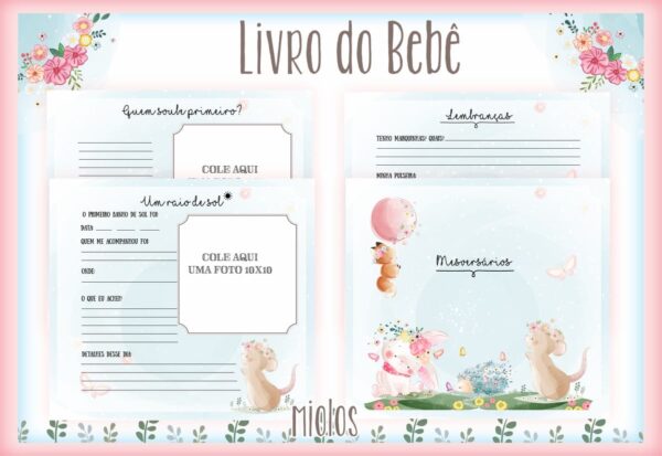 Livro do bebê Animais Baloeiros - Arquivo Digital - Imagem 2
