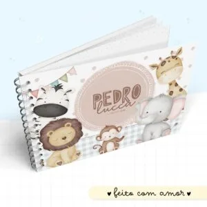 Livro do Bebê Animais Cute Menino - Arquivo Digital