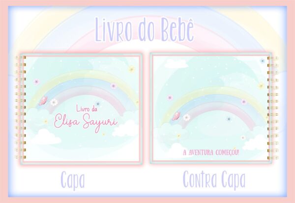 Livro do Bebê Arco Iris Menina I - Arquivo Digital