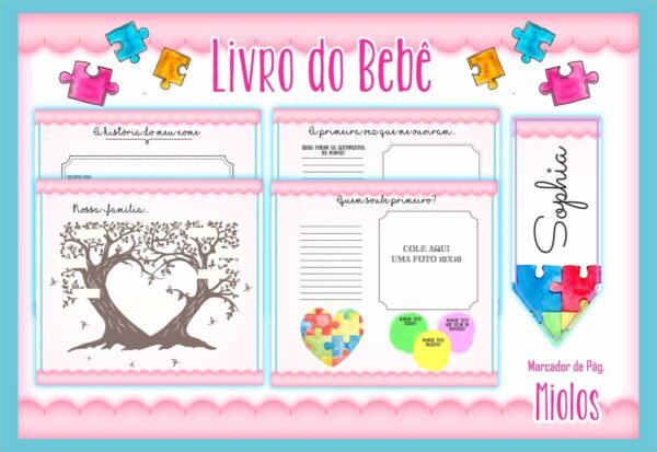 Livro do Bebê Autismo Menina - Arquivo Digital - Imagem 2