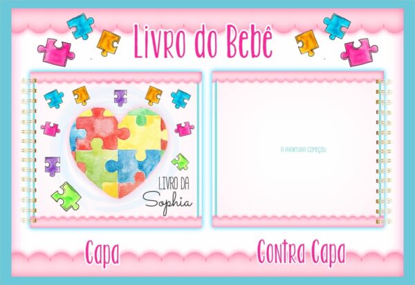 Livro do Bebê Autismo Menina - Arquivo Digital