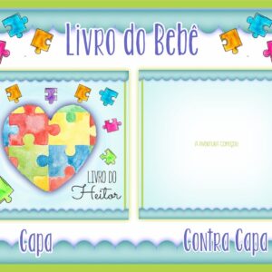 livro do bebe autismo menino arquivo digital recordacoes