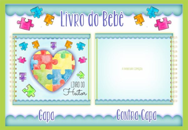 Livro do Bebê Autismo Menino - Arquivo Digital