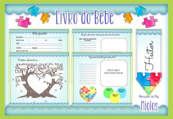 Livro do Bebê Autismo Menino - Arquivo Digital - Imagem 2