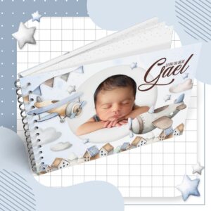 livro do bebe aviao vintage arquivo digital papelaria 1