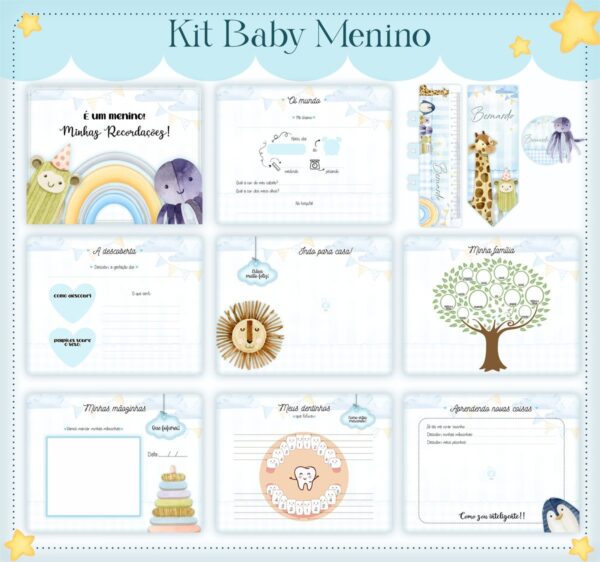 Livro do Bebê Baby Foto Menino - Arquivo Digital