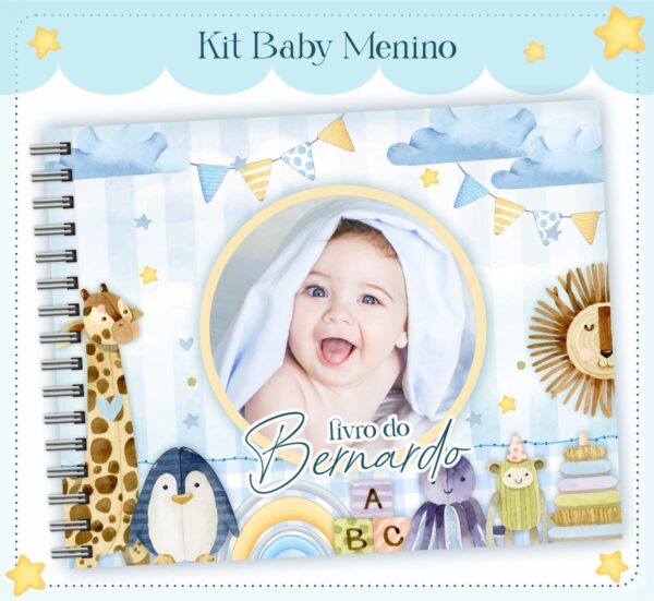 Livro do Bebê Baby Foto Menino - Arquivo Digital