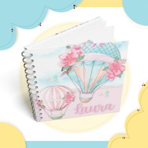 livro do bebe balao de ar menina arquivo digital papelaria
